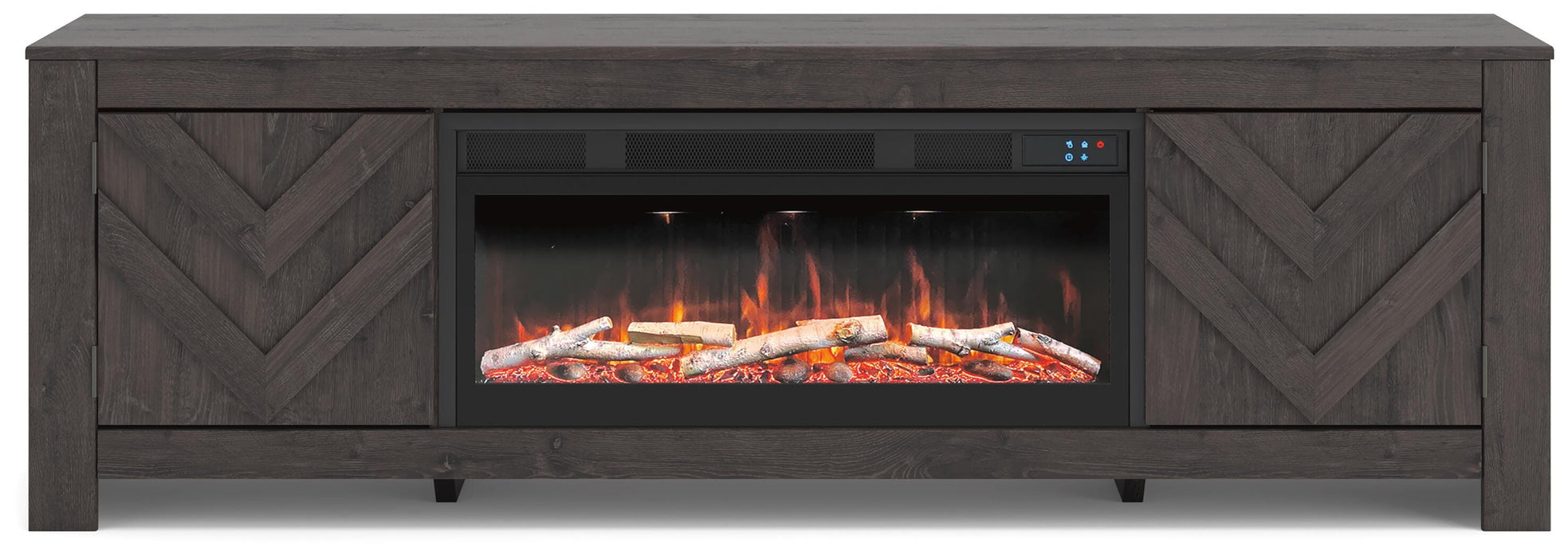 Cayboni 71" TV Stand with Electric Fireplace - US Furniture & Mattress (Waterbury,CT)*