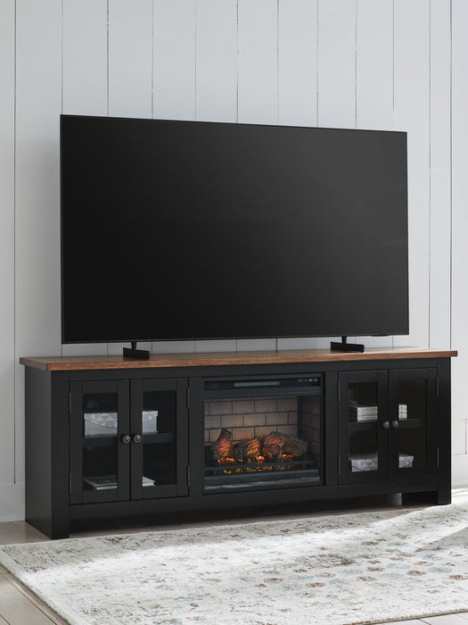 Wildenauer 76" TV Stand with Electric Fireplace - US Furniture & Mattress (Waterbury,CT)*