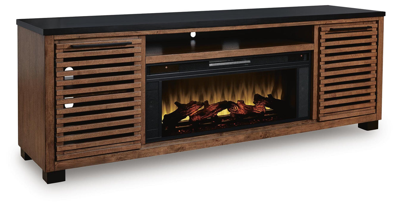 Kallari 84" TV Stand with Electric Fireplace - US Furniture & Mattress (Waterbury,CT)*