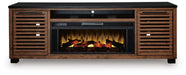 Kallari 84" TV Stand with Electric Fireplace - US Furniture & Mattress (Waterbury,CT)*