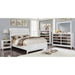 Golva E.King & Queen Bed White & Silver - US Furniture & Mattress (Waterbury,CT)*