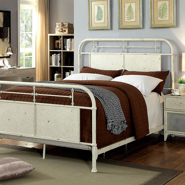 Haldus Cal.King, E.King, & Twin Bed White, Ivory, & Red - US Furniture & Mattress (Waterbury,CT)*
