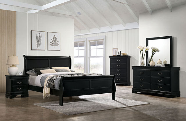 Louis Philippe Queen Bedroom Set - US Furniture & Mattress (Waterbury,CT)*