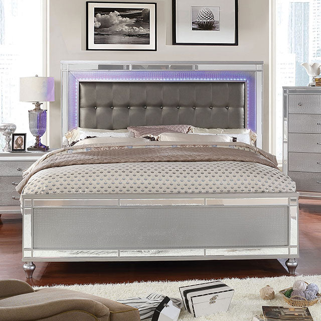 Brachium Queen Bedroom Set Silver - US Furniture & Mattress (Waterbury,CT)*