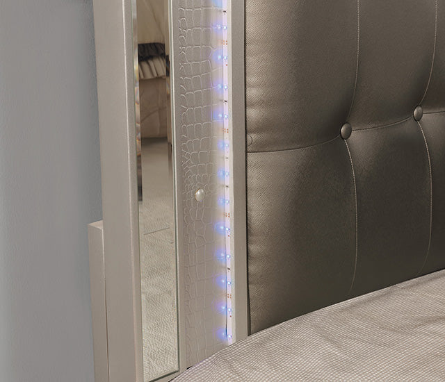 Brachium Queen Bedroom Set Silver - US Furniture & Mattress (Waterbury,CT)*