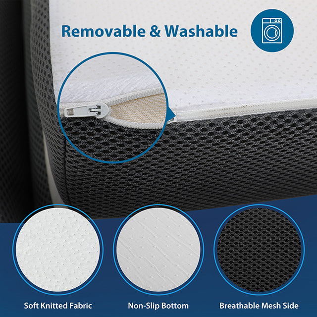 Hollyhock 3" Twin XL Tri-Fold Memory Foam Topper