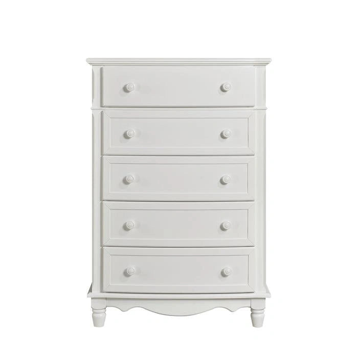 Clementine 5 Drawer Chest in White B1799-9