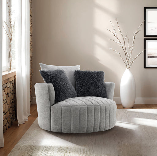 Hoople Channel Tufted Swivel Chair - US Furniture & Mattress (Waterbury,CT)*