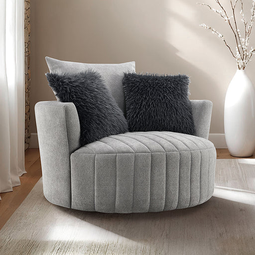 Hoople Channel Tufted Swivel Chair - US Furniture & Mattress (Waterbury,CT)*