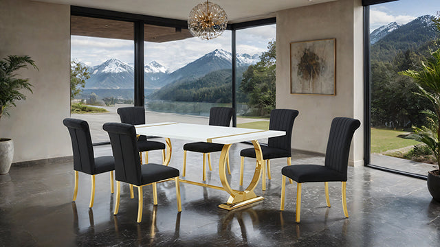 Holbaek 5 Pc 80" Dining Table Set - US Furniture & Mattress (Waterbury,CT)*
