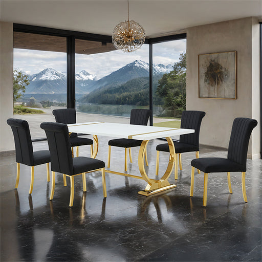 Holbaek 5 Pc 80" Dining Table Set - US Furniture & Mattress (Waterbury,CT)*