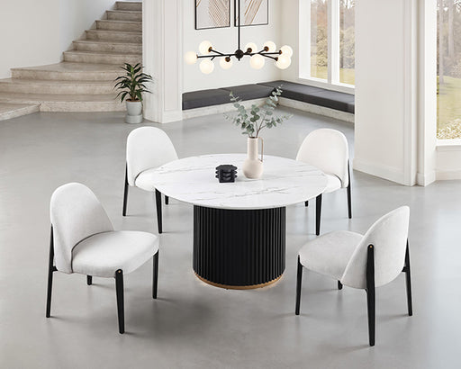 Borden Round Dining Table - US Furniture & Mattress (Waterbury,CT)*