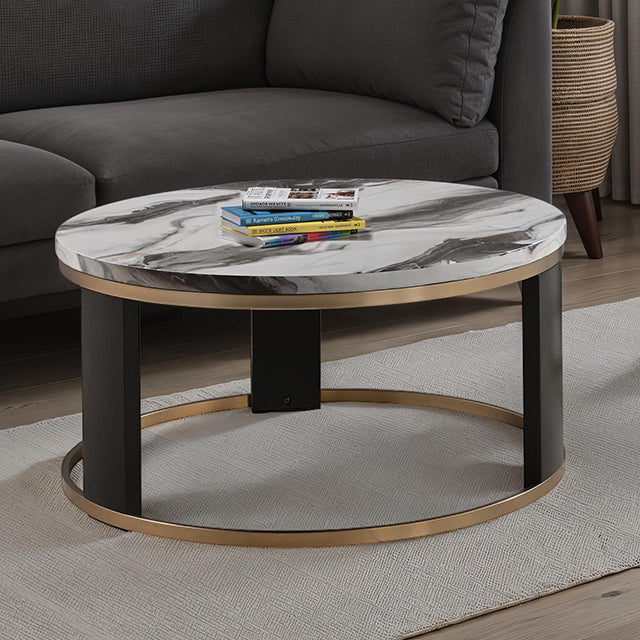 Bogor Round Cocktail Table - US Furniture & Mattress (Waterbury,CT)*