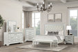 Stella Mia E.King & Queen Bed White & White - US Furniture & Mattress (Waterbury,CT)*