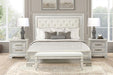 Stella Mia E.King & Queen Bed White & White - US Furniture & Mattress (Waterbury,CT)*