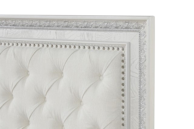Stella Mia E.King & Queen Bed White & White - US Furniture & Mattress (Waterbury,CT)*
