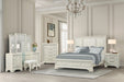 Stella Mia E.King & Queen Bed White & White - US Furniture & Mattress (Waterbury,CT)*