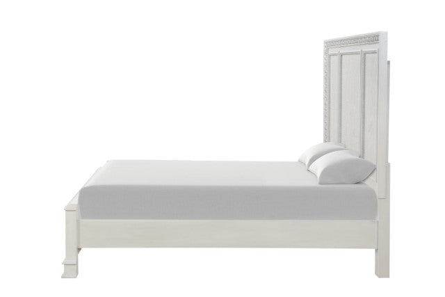 Stella Mia E.King & Queen Bed White & White - US Furniture & Mattress (Waterbury,CT)*