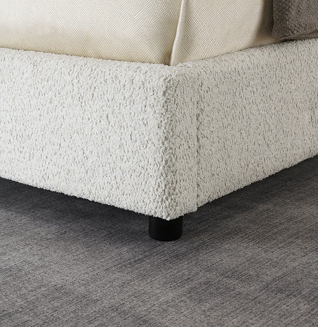 Vertham E.King, Full, & Queen Bed White & Black