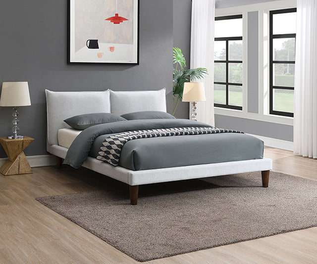 Verwood E.King, Full, & Queen Bed Gray & Light Gray - US Furniture & Mattress (Waterbury,CT)*