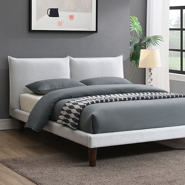 Verwood E.King, Full, & Queen Bed Gray & Light Gray - US Furniture & Mattress (Waterbury,CT)*