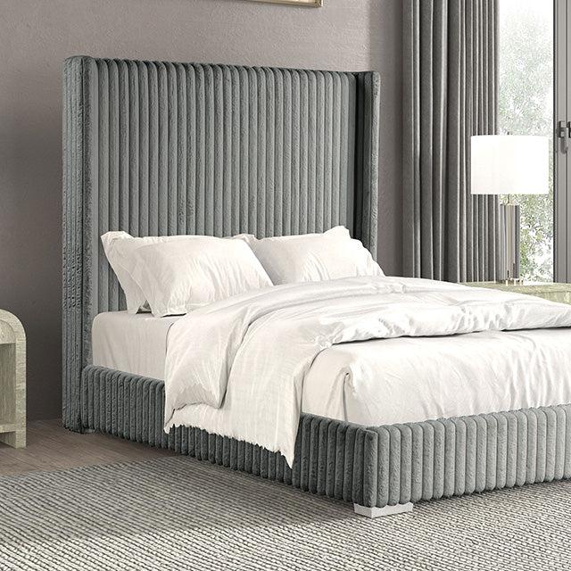 Cadwell E.King, Queen, & Full Bed White, Gray, & Black - US Furniture & Mattress (Waterbury,CT)*
