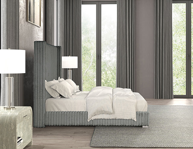 Cadwell E.King, Queen, & Full Bed White, Gray, & Black - US Furniture & Mattress (Waterbury,CT)*