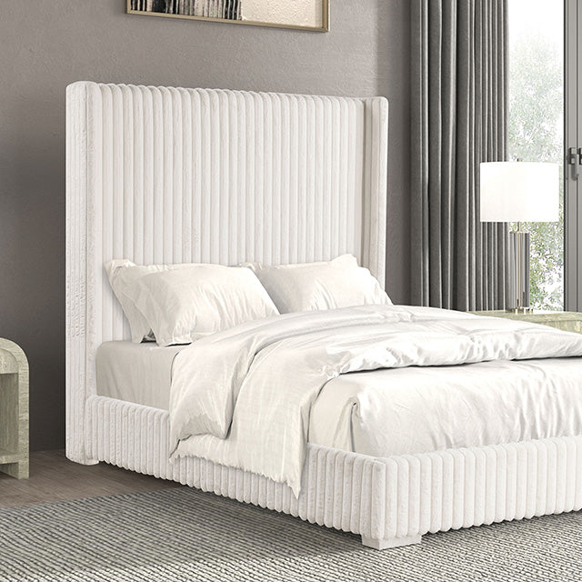 Cadwell E.King, Queen, & Full Bed White, Gray, & Black - US Furniture & Mattress (Waterbury,CT)*