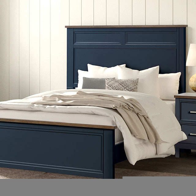 Pinetop 4 & 5 Piece Twin Bedroom Set White & Blue - US Furniture & Mattress (Waterbury,CT)*