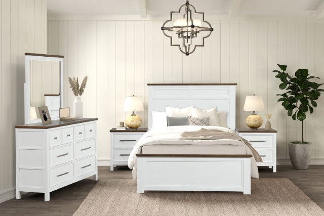 Pinetop 4 & 5 Piece Twin Bedroom Set White & Blue - US Furniture & Mattress (Waterbury,CT)*