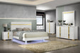Lillestrom E.King, Queen, Full, & Full Bed Black & White - US Furniture & Mattress (Waterbury,CT)*