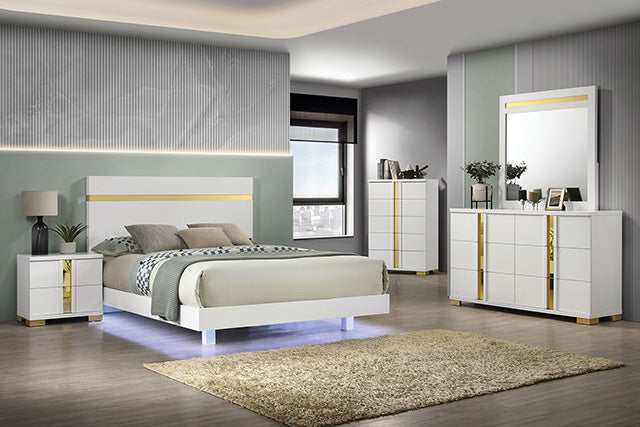 Lillestrom E.King, Queen, Full, & Full Bed Black & White - US Furniture & Mattress (Waterbury,CT)*