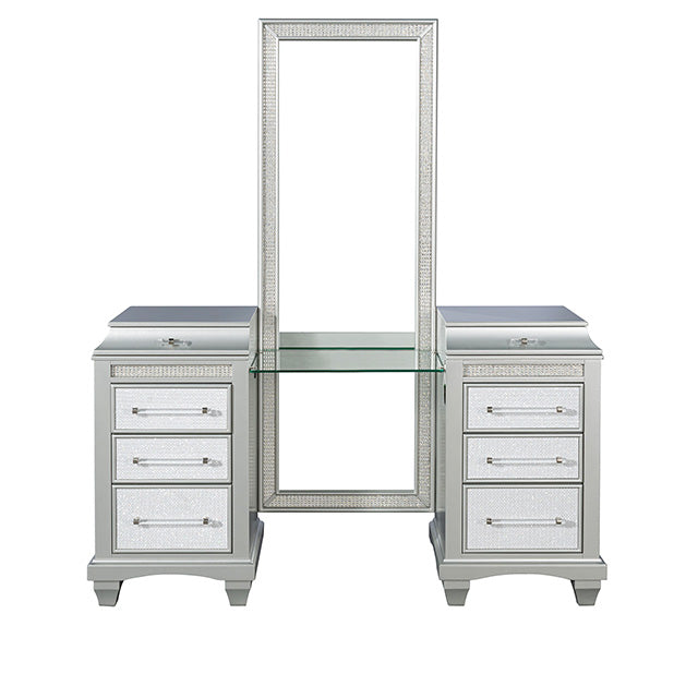 Galea Vanity w/ Stool - US Furniture & Mattress (Waterbury,CT)*