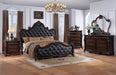 Ventresca E.King & Queen Bed White & Chrome - US Furniture & Mattress (Waterbury,CT)*