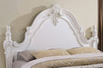 Francione E.King & Queen Bed White & Chrome - US Furniture & Mattress (Waterbury,CT)*