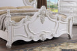 Francione E.King & Queen Bed White & Chrome - US Furniture & Mattress (Waterbury,CT)*