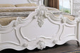 Francione E.King & Queen Bed White & Chrome - US Furniture & Mattress (Waterbury,CT)*