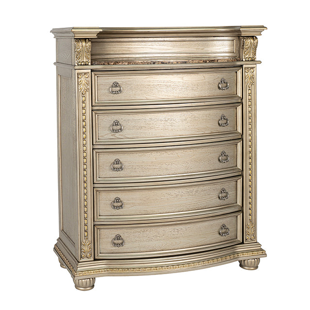 Fromberg Chest w/Marble Insert - US Furniture & Mattress (Waterbury,CT)*