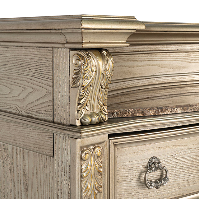 Fromberg Chest w/Marble Insert - US Furniture & Mattress (Waterbury,CT)*