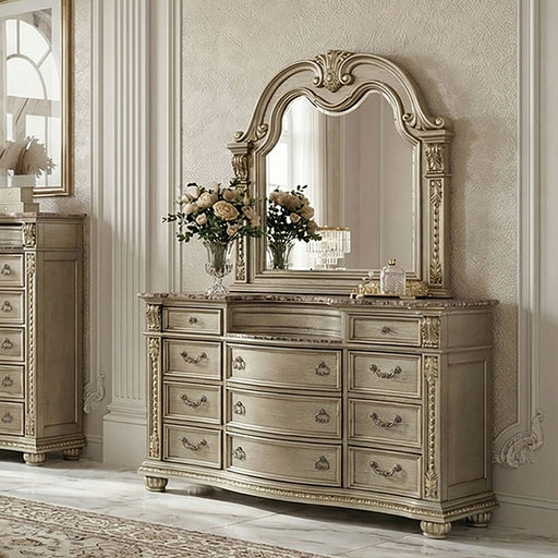 Fromberg Dresser w/ Marble Top - US Furniture & Mattress (Waterbury,CT)*
