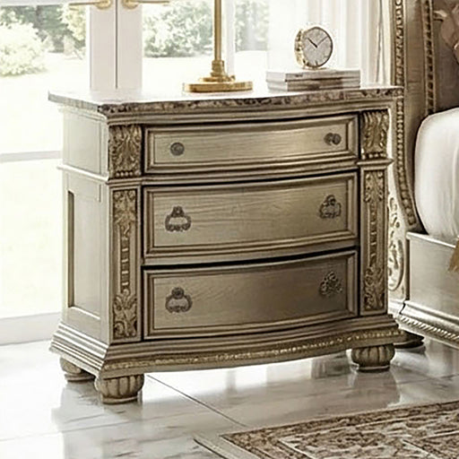 Fromberg Nightstand w/ Marble Top - US Furniture & Mattress (Waterbury,CT)*