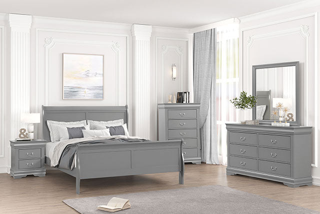 Louis Philippe Queen Bedroom Set - US Furniture & Mattress (Waterbury,CT)*
