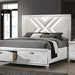 Emmeline 4 & 5 Piece Queen Bedroom Set Gray & White - US Furniture & Mattress (Waterbury,CT)*