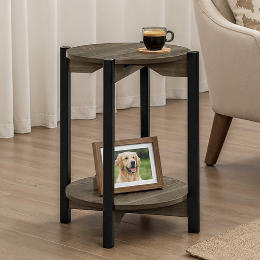 Hyde Round End Table - US Furniture & Mattress (Waterbury,CT)*