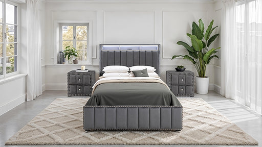 Farese Queen Bed w/ 2 Nightstands - US Furniture & Mattress (Waterbury,CT)*